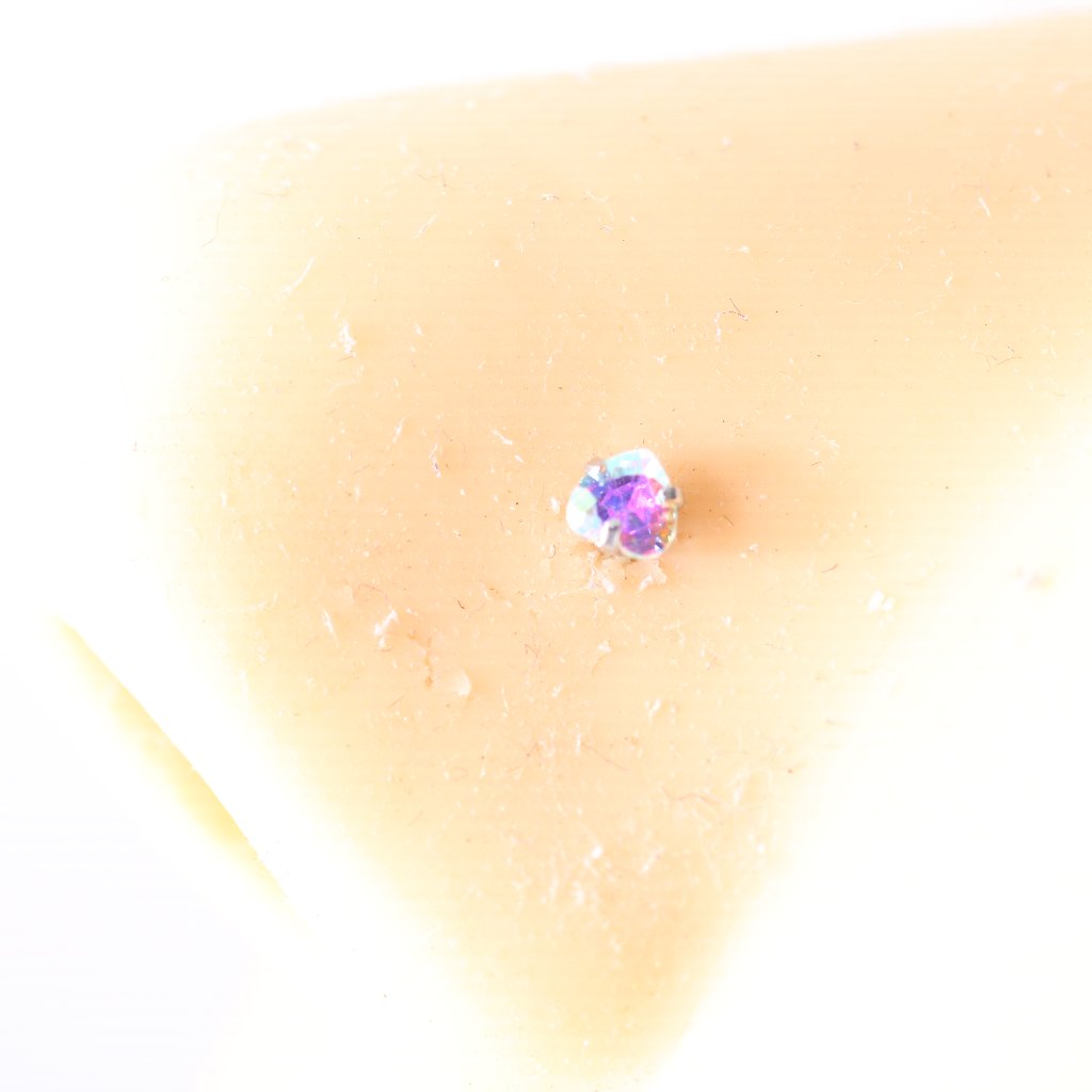 Aura Heart Nose Piercing Surgical Steel New